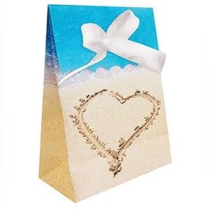 Creative Converting 10 Count Beach Love Favor Bags with Ribbon